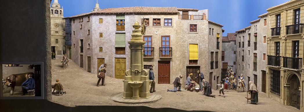 Belén del zaguán de la Casa Consistorial de Pamplona