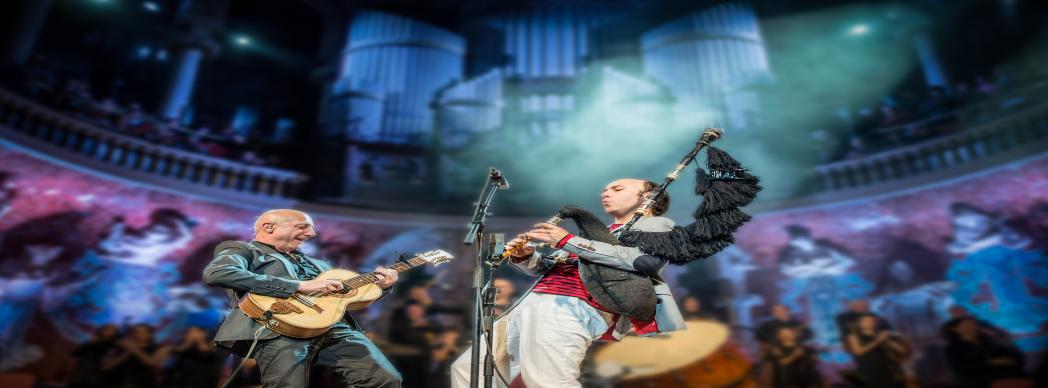 Carlos Núñez en concierto en Tudela