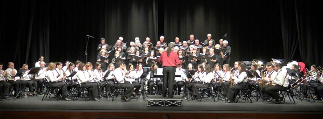 Concierto conjunto de la Coral San Blas con la Banda de Música Municipal de Burlada