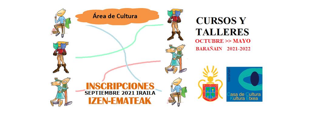 Inscripciones cursos septiembre Casa de Cultura de Barañáin