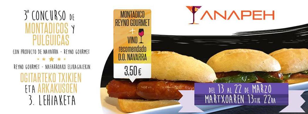 ¡Aplazado! III Concurso de Montadicos y Pulguicas con Producto de Navarra