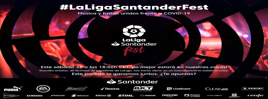 #LaLigaSantaderFest, un concierto solidario online
