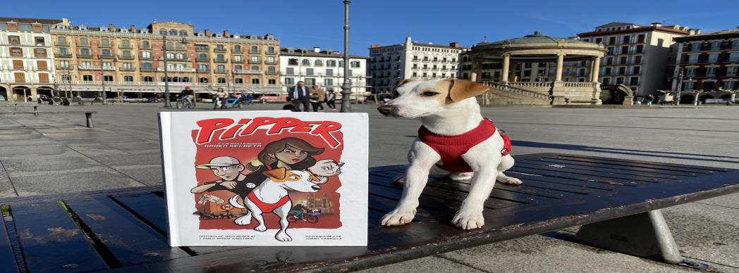 Pipper, el perro ‘influencer’, visita esta semana Pamplona 