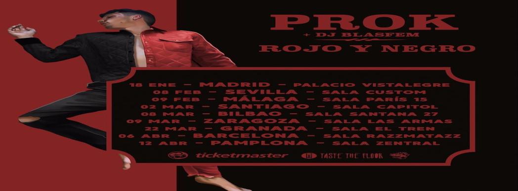 Prok llega a Pamplona con su gira "Rojo y negro"
