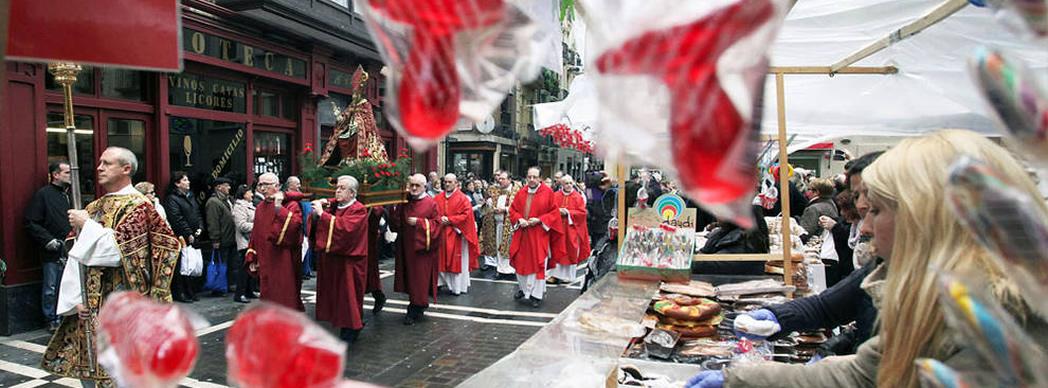 Mercadillo de San Blas 2021 en Pamplona