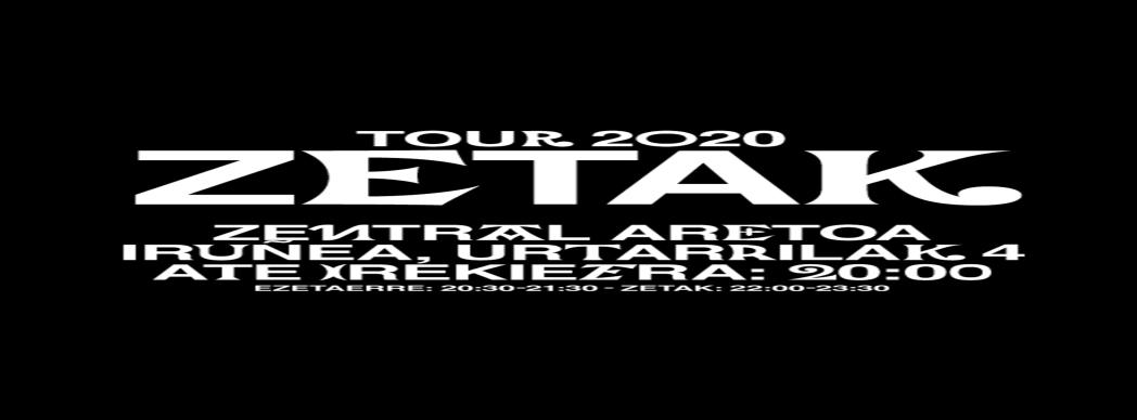 Zetak en concierto: Tour 2020