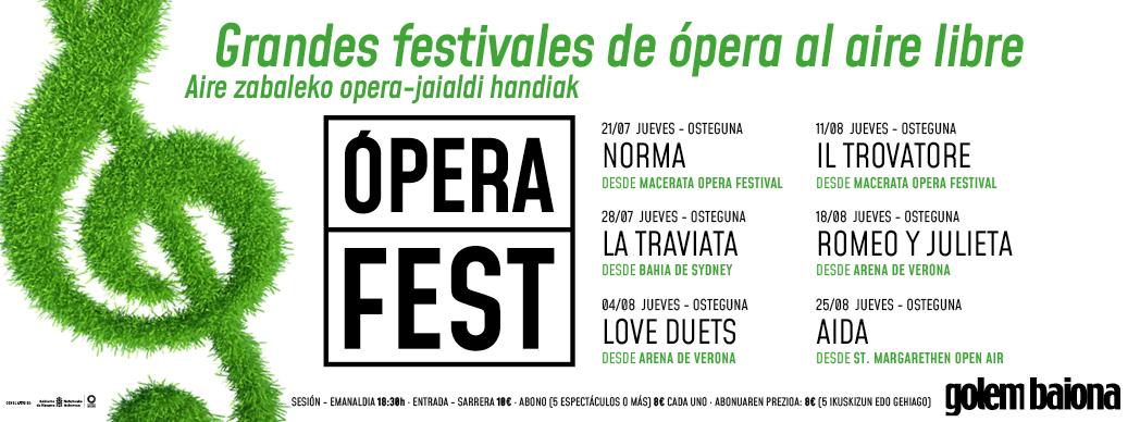 Opera Fest 2022 en Golem Baiona
