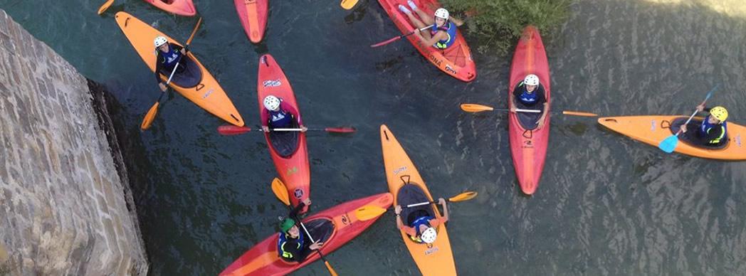 Curso de iniciación al kayak para niñas y niños