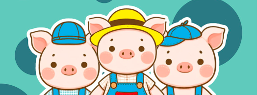 Three little pigs